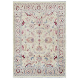 Hand-Knotted High-Quality Beige Area Rug