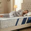 Matelas en mousse à mémoire de forme de qualité supérieure de 12 pouces - Motif à losanges avec système de refroidissement à 3 couches