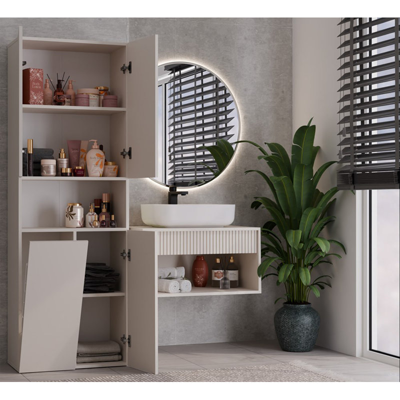Freestanding Bathroom Cabinet, Natural