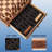 GSE 15-Inch Wooden 2-in-1 Chess & Checkers Board Game Combo with Drawer, Large Chess Checker Board Game Set for Kids & Adults