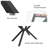 Rectangular Clear Black Glass Dining Table