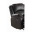 Fauteuil inclinable en cuir synthétique noir