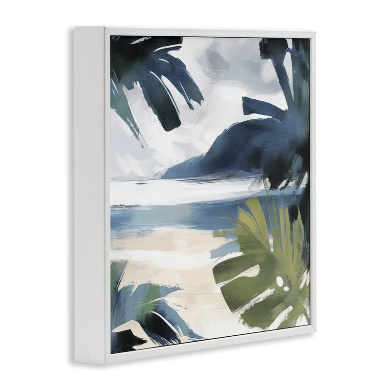 Giclée encadrée par Beachy Tropical Vibes, design par Elara Yasna, H 24 po x l 24 po