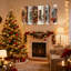 Ensemble de 3 décorations murales de Noël avec boutons de porte et couronnes de Noël
