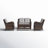 Aino 4 - Person Patio Conversation Set with Cushions