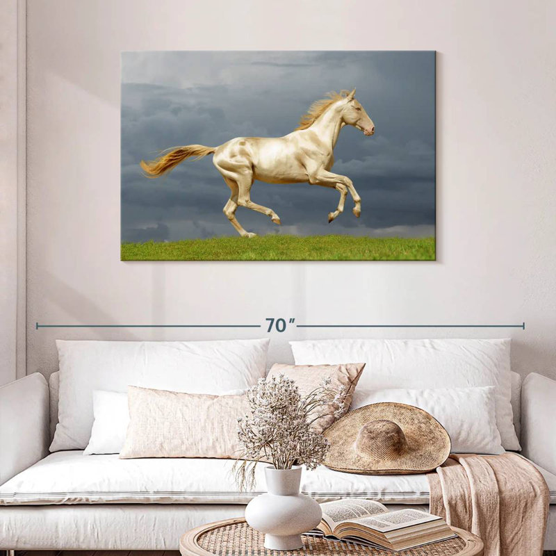 Brampt Gorgeous Akhal Teke Horse, 30" H x 45" W