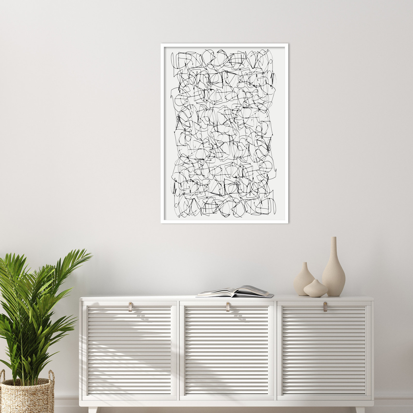 Circuitry by Dan Hobday, 41" H X 29" W, White