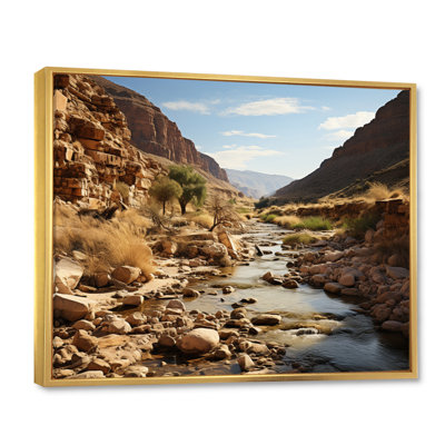 Désert oasis I sur toile