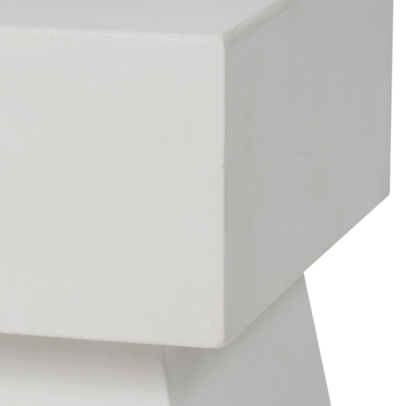 Outdoor Canndale Side Table, Ivory