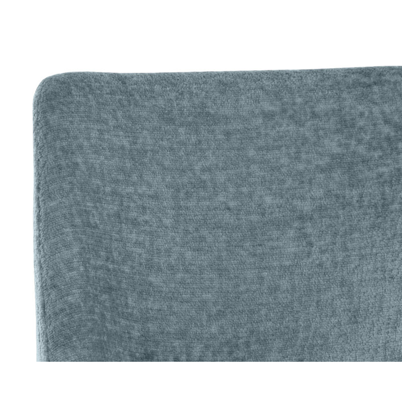 Upholstered Stool, Blue