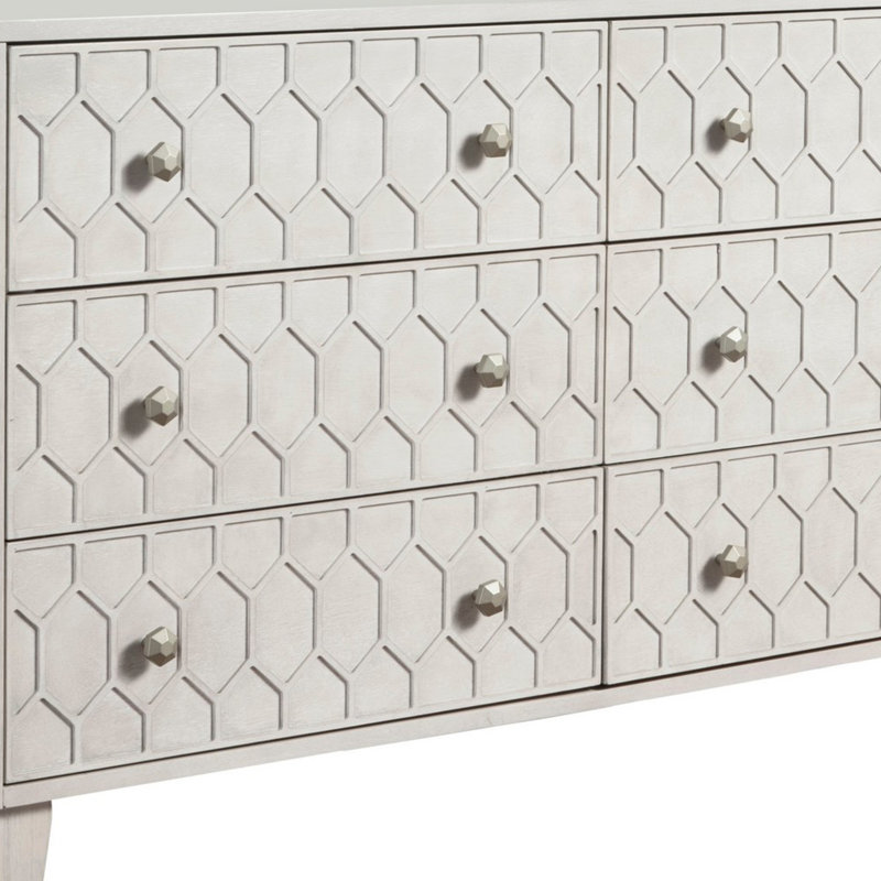 Commode double 6 tiroirs l 60 po