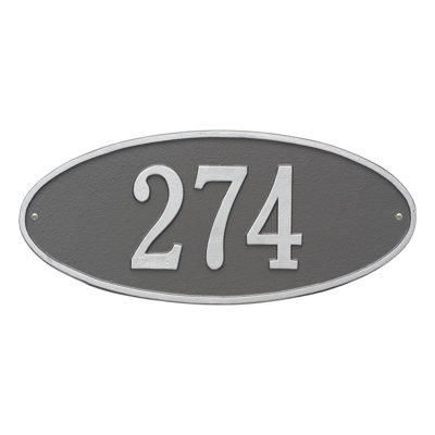 Madison 1-Line Wall Address Plaque