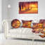 Coussin lombaire imprimé neige