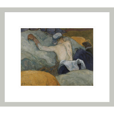 «In the Heat (The Pigs)» par Paul Gauguin - reproduction d'art encadrée
