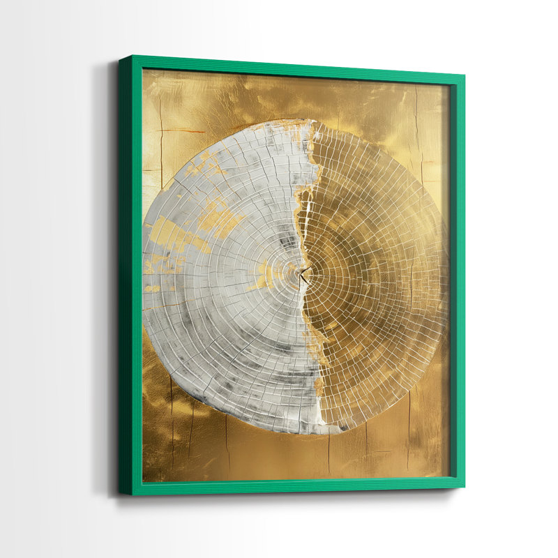 ABSTRACT Series CCXVIII - Impression encadrée de qualité supérieure - Prêt à être accroché - Aucun clou requis, Vert