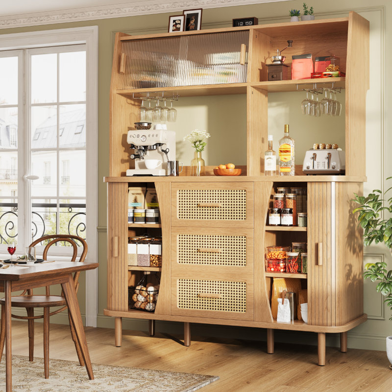 174.5cm Kitchen Pantry, Wood