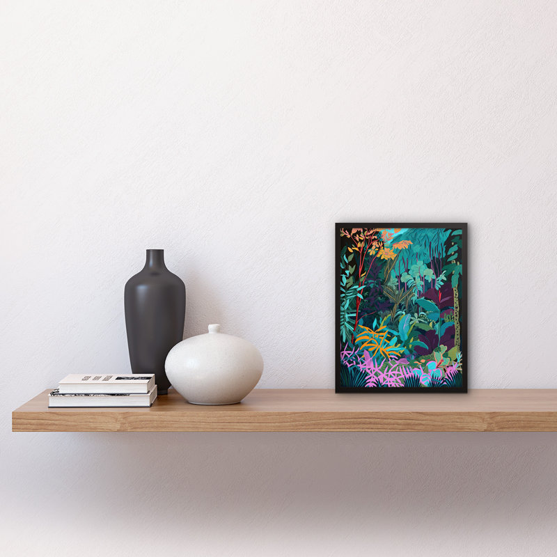Abbagail Tropical Jungle Forest Vibrant Colour - Single Picture Frame Print