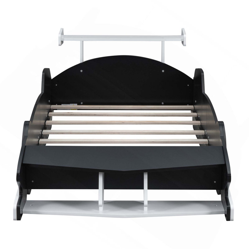 Lit plateforme avec roulettes Race, Black