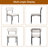 19.7"W Upholstered Dining Chairs Boucle Dining Chair With Adjustable Foot Pads-2147136506-2139460805