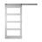 Abhishekh 81.75'' x 87.63'' Solid + Manufactured Wood Glass with Installation Hardware Kit Barn Door-54723905