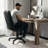 Mid-Back LeatherSoft Office Chair with Armrests