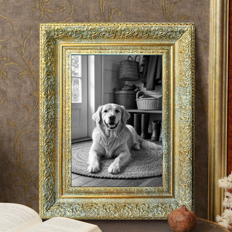 Cadre élégant 3 pièces 8 po x 10 po avec affichage horizontal ou vertical, Or antique, 3, 8 po x 10 po