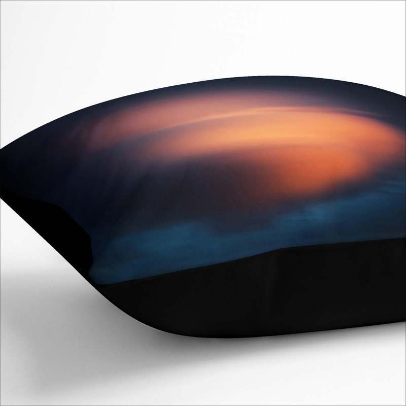 Square Cushion, Black, 55cm H x 55cm W x 20cm D