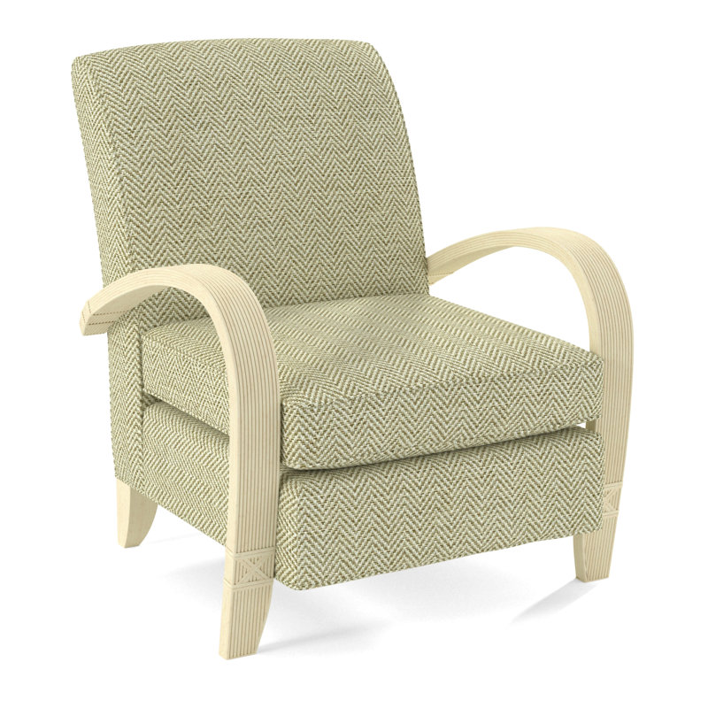 Vero Armchair, Bisque, White Performance Fabric; 0851-94