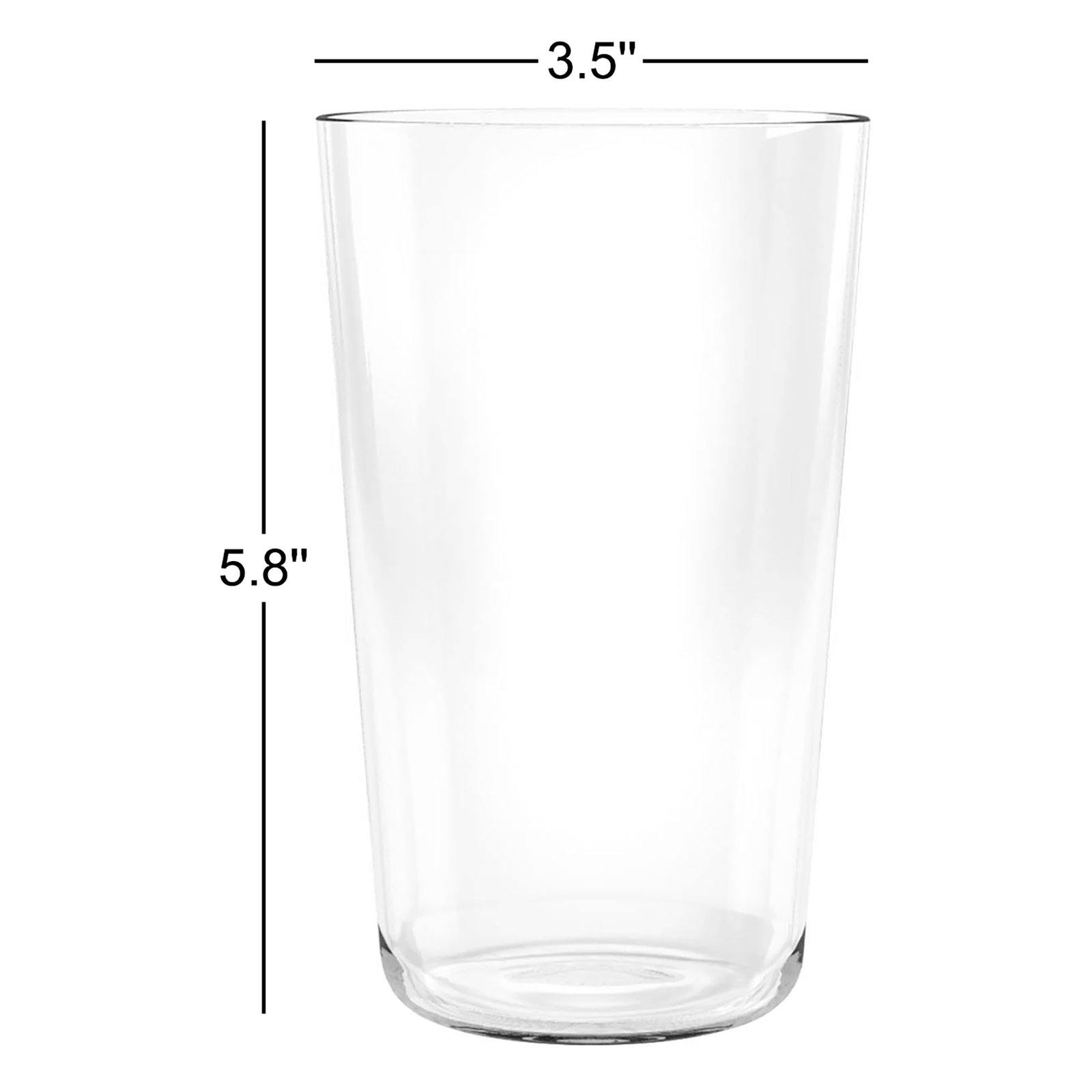 Acrylic Drinking Glass, Clear