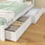 Lit plateforme simple avec tiroirs de rangement et tête de lit Bear-129984152-129984151