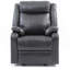 Fauteuil inclinable contemporain noir rembourré-544012401