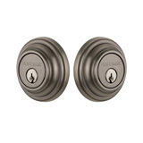 Nostalgic Warehouse Classic Rosette Double Cylinder Deadbolt