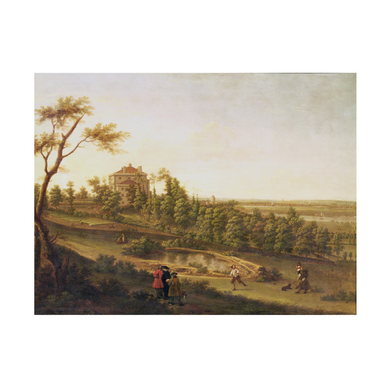 Art sur toile Georgeh Westcombe, maison de George Lambert, H 14 po x l 19 po
