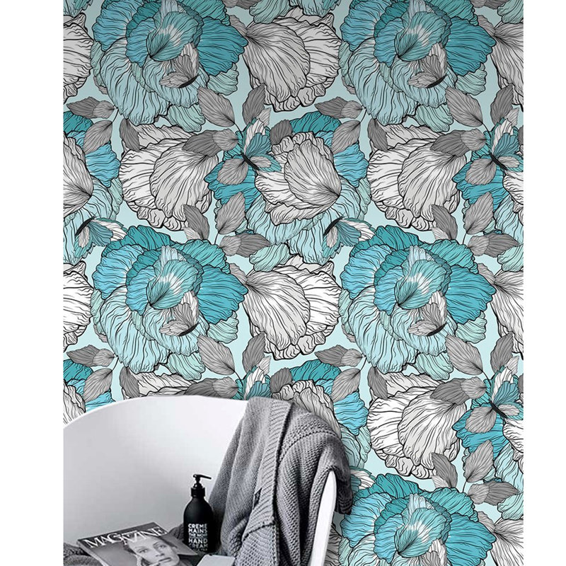 Kelvyn 2.5m x 2.5m Matte Peel & Stick Mural, 250 x 104cm