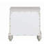 Table de chevet à finition platine Maverick