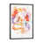 Toile encadrée de bois rustique foncé