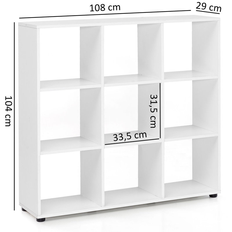School Cube Bookcase, White