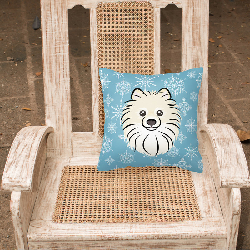  Coussin 14 "Snowflake Pomeranian