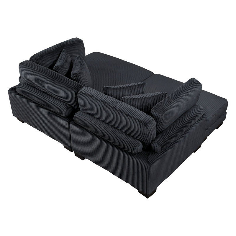 Chaise longue noire Traverse