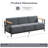 Carnahan 79" Outdoor Patio Sofa With 10" Thickness Cushions-416696353-416696352