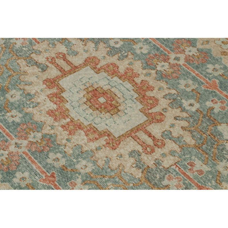 Distressed Homage Hand Knotted Wool Animal Print Area Rug, Rectangle 12' x 15'
