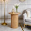 Pedestal Wood Round End Table-486130812
