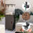 Black Standing Propane Patio Heater with Wheels