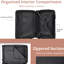 Ensembles de bagages 3 pièces, valises rigides durables en ABS rigide avec roues pivotantes doubles 20/24/28 pouces