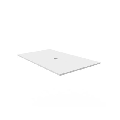 Dessus de meuble-lavabo moderne 30 "pour lavabo à vasque - blanc