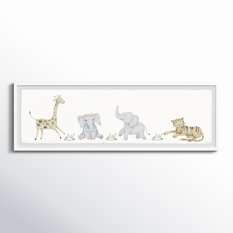 «Briana Jungle Playames», reproduction encadrée, H 15 po x l 45 po x P 1,5 po