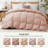 All Season White Goose Feather & Down Comforter Duvet Insert with 300TC 100% Cotton Cover, Twin-302096552-357551845