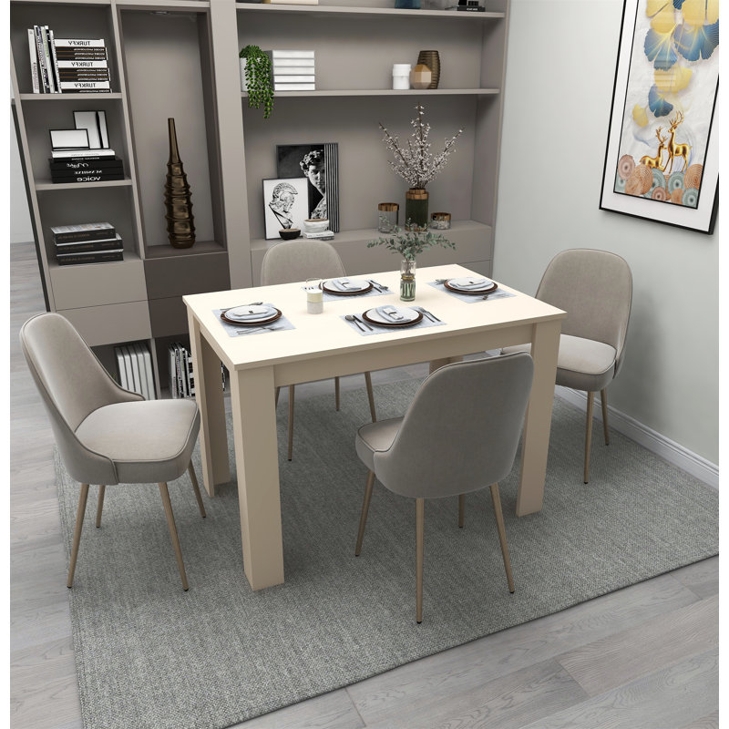Tyndale 110 Cm Dining Table, Light Brown, Beige
