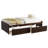 Solid Wood Bed with 2 Drawers-707220338