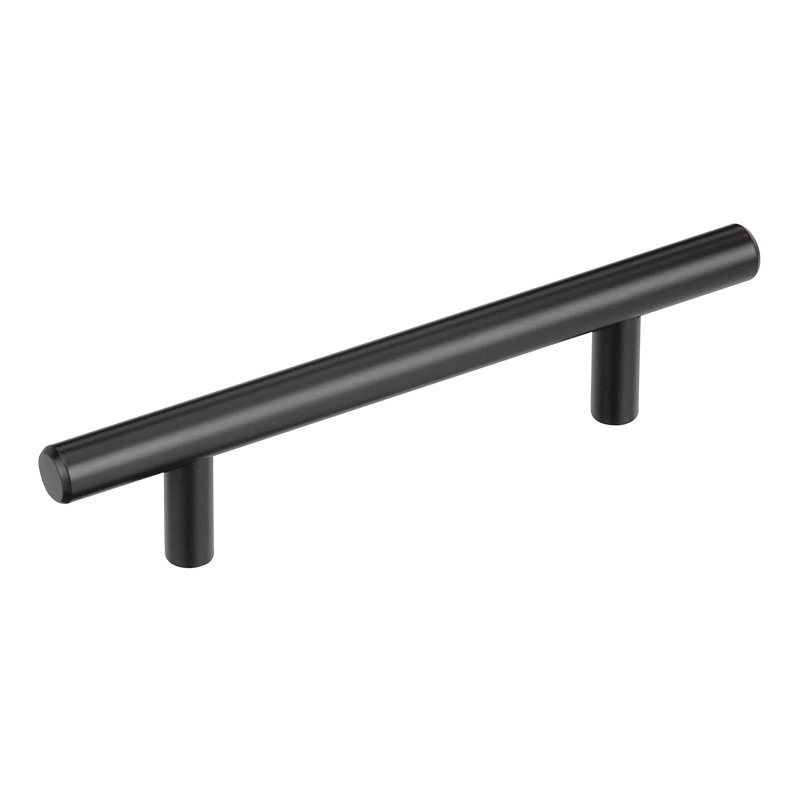 Poignées de barre centre à centre, 3 3/4", Noir mat, 1